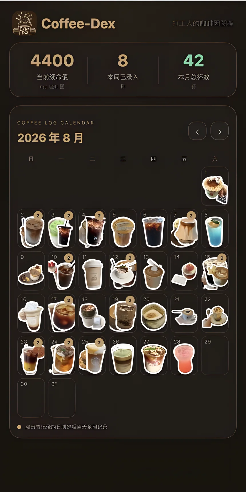 Coffee-Dex 产品界面截图